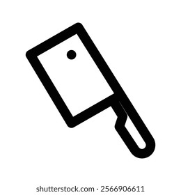 meat cleaver - knife icon vector isolated on background