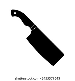 Cuchillo de cuchillos de carne utensilios de cocina icono de equipo de cocina. Cuchillo de cocina cortador con mango de cuchilla afilada cocinar. Ilustración vectorial