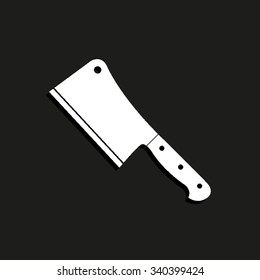 Meat cleaver knife - vector icon