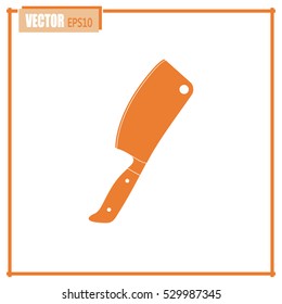 Meat cleaver knife - vector icon