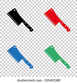 Meat cleaver knife  - vector icon