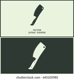 Meat cleaver knife - vector icon