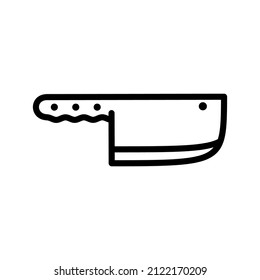 Diseño de iconos negros de la línea del limpiador de carne