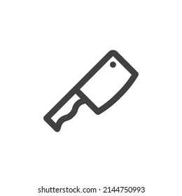 Icono de la línea del limpiador de carne. signo de estilo lineal para concepto móvil y diseño web. Icono de vector de contorno de eclosión. Símbolo, ilustración del logotipo. Gráficos vectoriales
