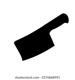 Meat cleaver silhouette vector icon sign symbol illustration design.