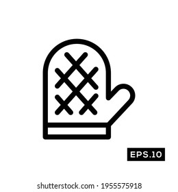 Meat cooking line icon vector. BBQ Icon vector illustration