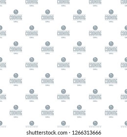 Meat cooking pattern vector seamless repeat for any web design