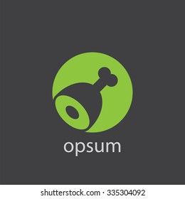 meat cut identity template icon design element