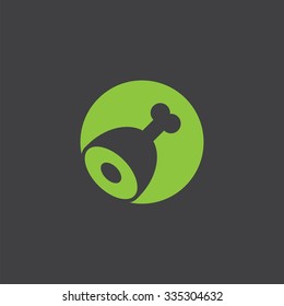 meat cut identity template icon design element
