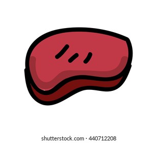 meat cut  isolated icon design