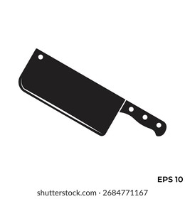 Cuchillo de corte de carne Vector plano icono