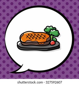 meat doodle, speech bubble