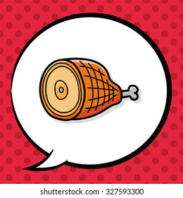 meat doodle, speech bubble
