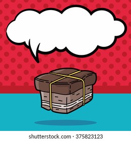 meat doodle, speech bubble