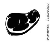 Meat doodle vector icon. Drawing sketch illustration hand drawn line.