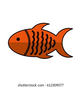 meat fish isolated icon