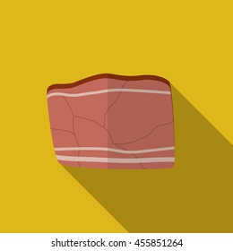 Meat flat icon illustration isolated vector sign symbol