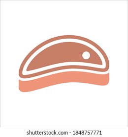 Meat Flat Icon Vector Logo Template Illustration