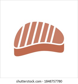 Meat Flat Icon Vector Logo Template Illustration