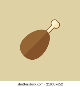 Meat. Food Flat Icon