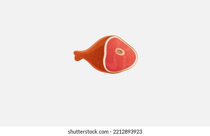 Meat food vector logo design