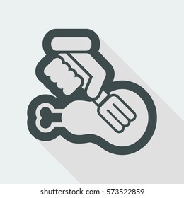 Meat fork icon