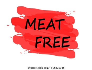 meat free vector card