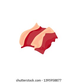 Meat, fresh, chunks, raw, uncooked color icon. Element of beef meat parts illustration. Premium quality graphic design icon. Signs and symbols collection icon