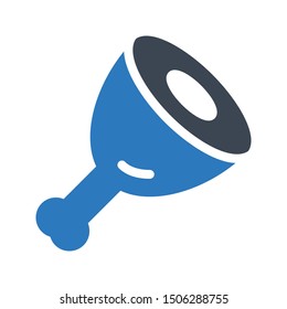 meat glyph colour vector icon