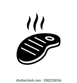meat - grill meat icon vector