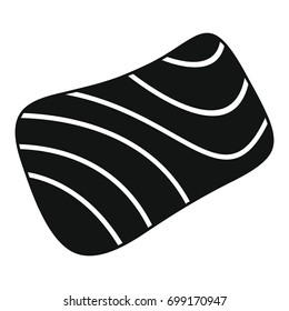 Meat grill steak in black simple silhouette style icons vector illustration for design and web isolated on white background. Meat grill steak vector object for labels, advertising