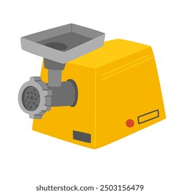 Meat grinder. electric appliance, kitchen tool. Domestic equipment, device. Flat vector illustration isolated on white background
