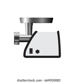 meat grinder. electric meat grinder vector on white background
