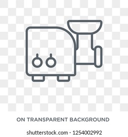 Meat grinder icon. Meat grinder design concept from Kitchen collection. Simple element vector illustration on transparent background.