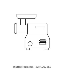 Diseño de iconos de Grinder de carne. aislado de fondo blanco. ilustración vectorial
