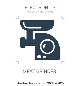 meat grinder icon. high quality filled meat grinder icon on white background. from electronics collection flat trendy vector meat grinder symbol. use for web and mobile