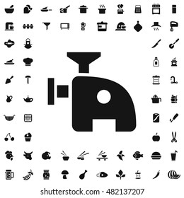 Meat grinder icon illustration isolated vector sign symbol