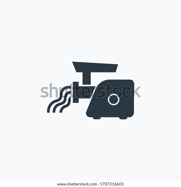Meat grinder icon isolated\
on clean background. Meat grinder icon concept drawing icon in\
modern style. Vector illustration for your web mobile logo app UI\
design.