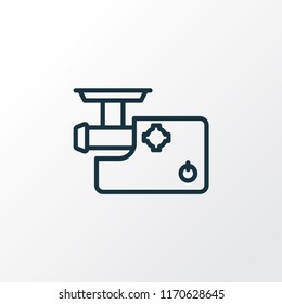 Meat grinder icon line symbol. Premium quality isolated mincer element in trendy style.