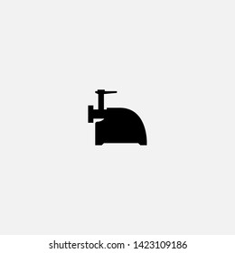 meat grinder icon sign signifier vector
