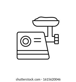 Meat grinder, meat icon. Simple line, outline vector batcher icons for ui and ux, website or mobile application