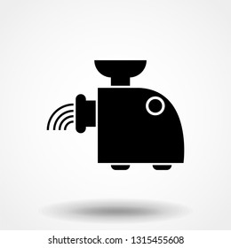 Meat grinder icon vector, electric mincer solid flat sign, pictogram isolated on white, logo illustration