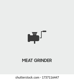 meat grinder icon. meat grinder vector on gray background