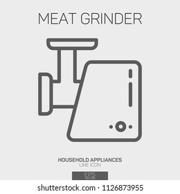 Meat Grinder line icon