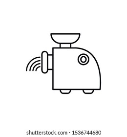Meat Grinder line icon. outline vector sign, linear pictogram isolated on white. Symbol, logo illustration