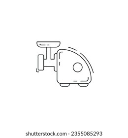 Meat grinder line icon. Meat grinder thin line icon.