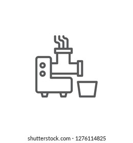 Meat grinder line vector style icon. Cooking and kitchen icon  for websites, web design, mobile app.