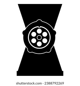 Meat grinder mincer icon black color vector illustration image flat style simple