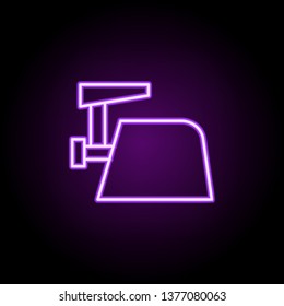 meat grinder neon icon. Elements of web set. Simple icon for websites, web design, mobile app, info graphics