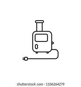 meat grinder outline icon. Element of equipment icon for mobile concept and web apps. Thin line meat grinder outline icon can be used for web and mobile on white background